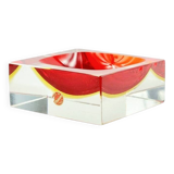 Monumental Murano Glass Catchall/Vide Poche by F.Poli for Seguso, 1970s