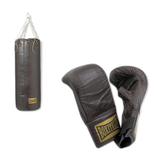 Seletti Boxitalia punch bag and gloves set