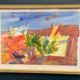 Original Swedish Watercolour On Paper – “Abstract Landscape” By Lars Bertle – Dated 1987 – Vintage & Framed