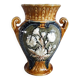 Vintage slip vase with floral decoration