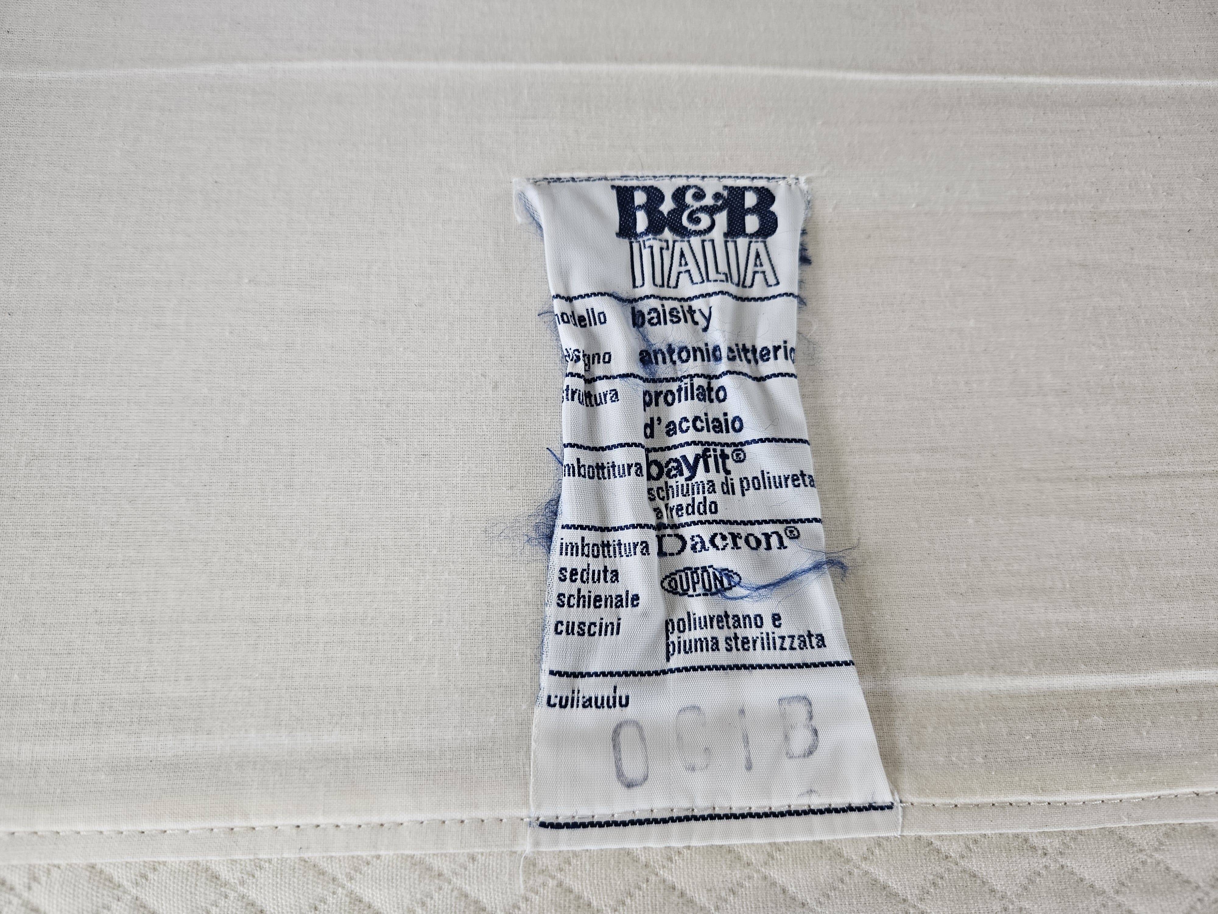 Baisity Sofa by Antonio Citterio for B&B Italia, 1980