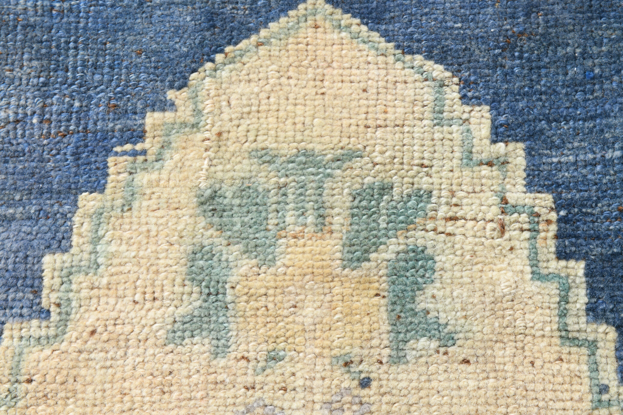 1X2 Blue vintage door mat rug, 1x2 Blue door mat rug, 2.7x1.5 Ft