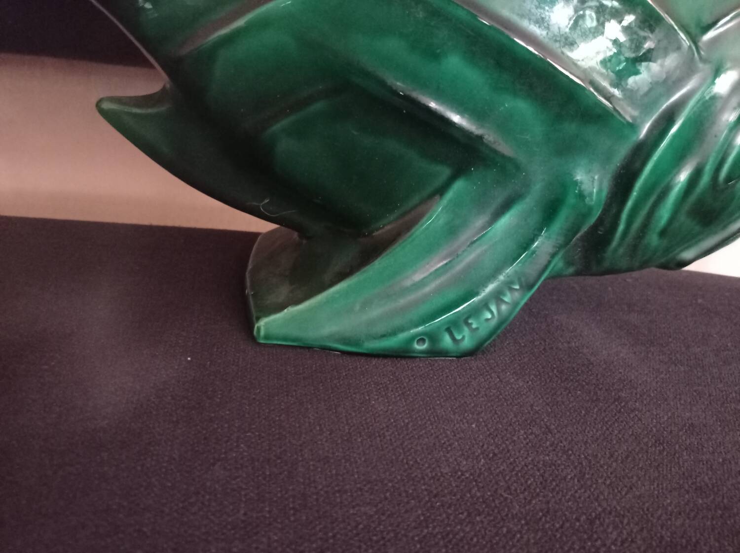 LEJAN stamped ceramic fish