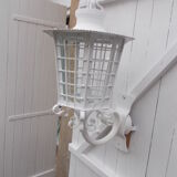 Pair of wrought iron lanterns