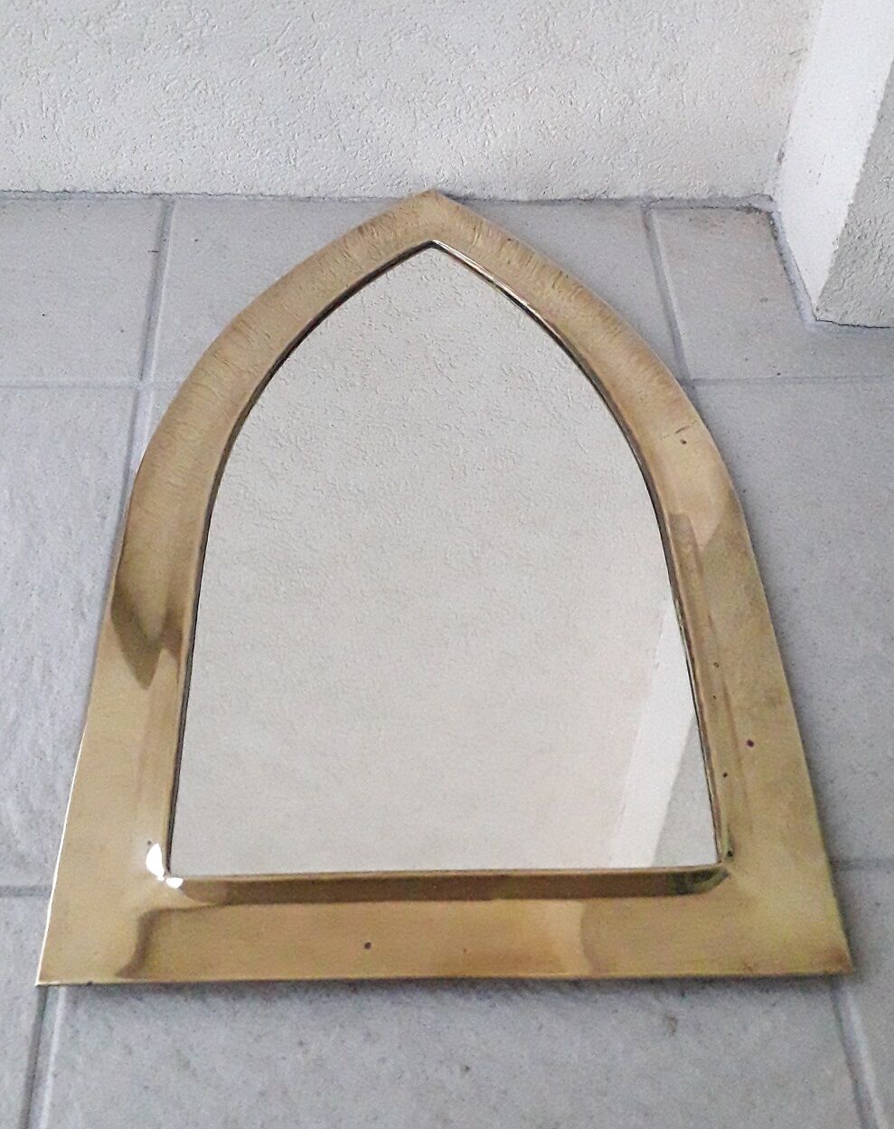 Brass mirror 52 x 31 cm