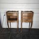 Pair of Louis XV style oak bedside tables
