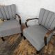 Paire de fauteuil cocktail Halabala, tchèque, 1940