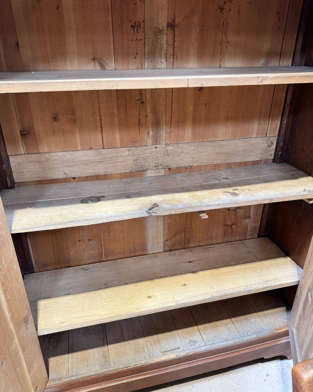Antique Parisian wardrobe in solid wood