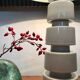 Sculptural Glazed Ceramic Art Table Lamp, Germany 1960s