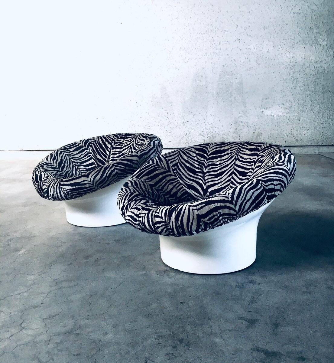 Space Age Krokus Pod Lounge Chairs by Lennart Bender for Dux, Sweden, 1968, Set of 2