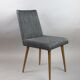 Chaises vintage noir et blanc années 1970