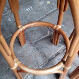 Rattan bar with two stools