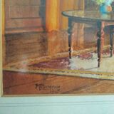 Original framed watercolor - Origin United Kingdom