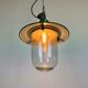 Green Enamel and Cast Iron Industrial Pendant Light, 1960s
