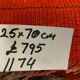Antique Chinese Pao Tao Rug 125x70 cm, Wool, Red and Orange