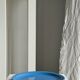 Set of 2 sky blue plates, one slotted
