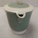 Digoin Sarreguemines almond green vintage Art Deco earthenware coffee set