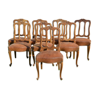 Series of 8 Neo-Rustic Chairs