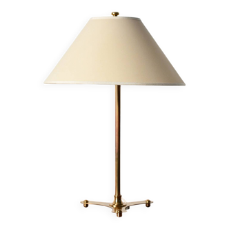 Brass table lamp by Josef Frank, original shade