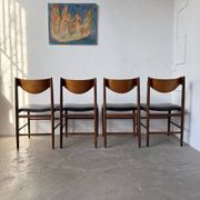 Set of 4 Italian chairs by Gianfranco Frattini.