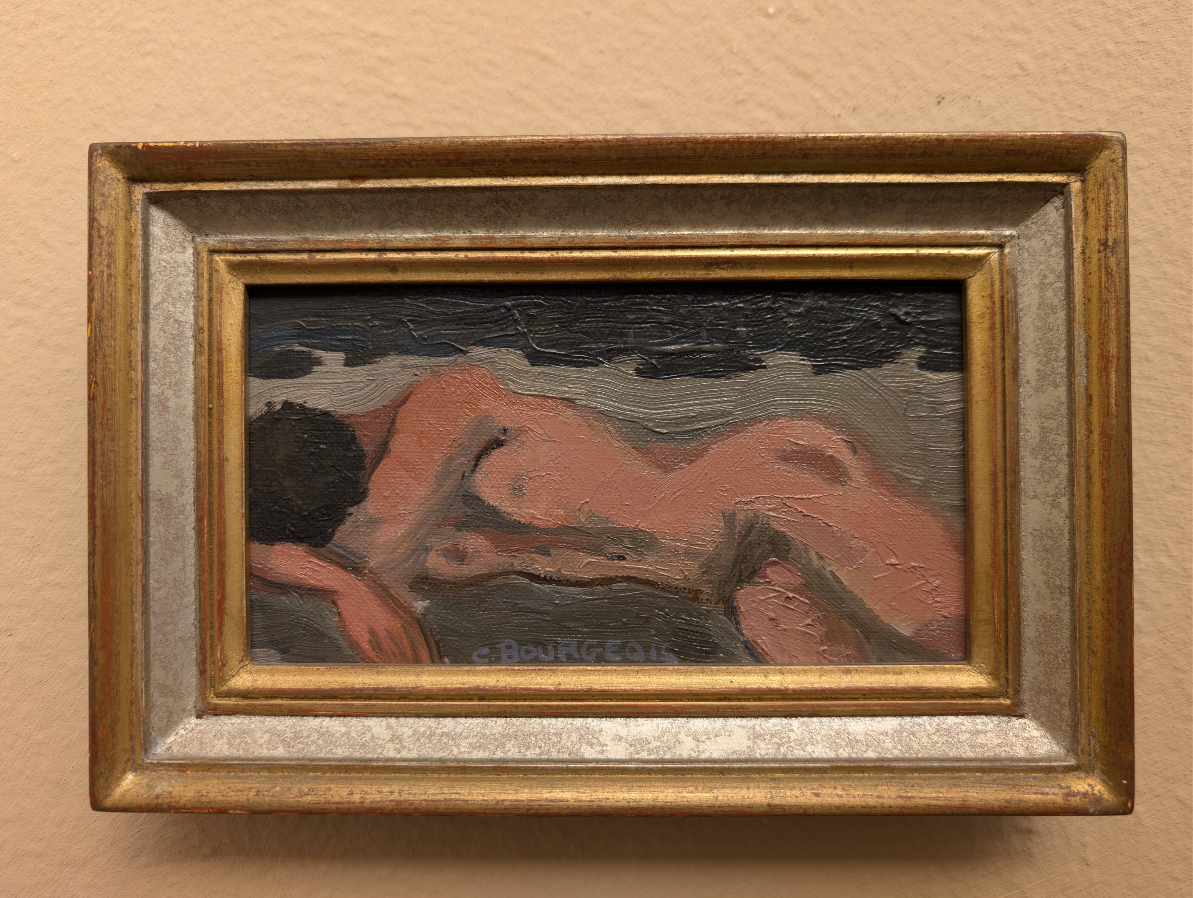 Oil on canvas "Small male nude"