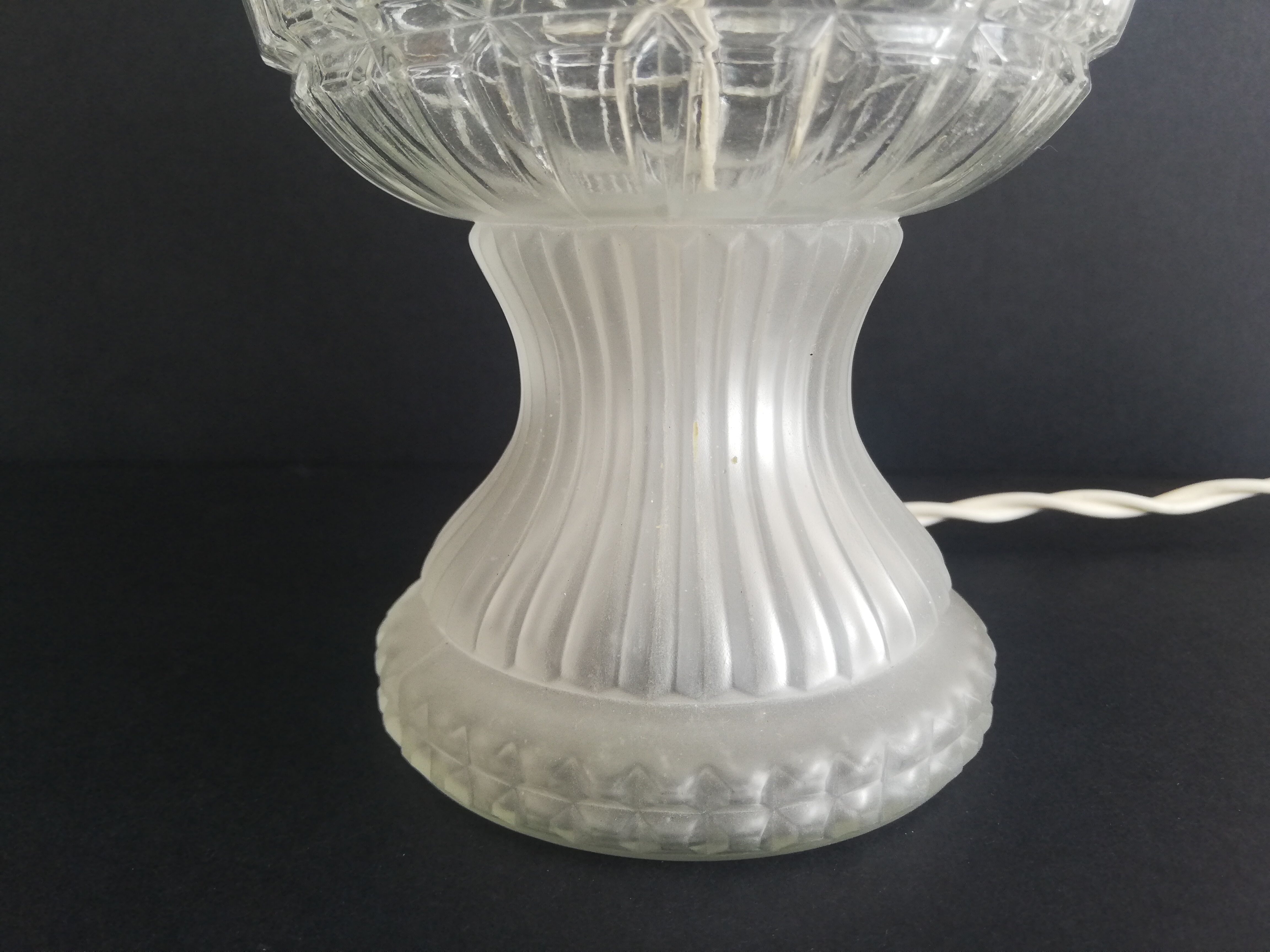 Pair of crystal lamps 1960