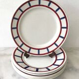 Set of 6 dessert plates Béarn Basque Country