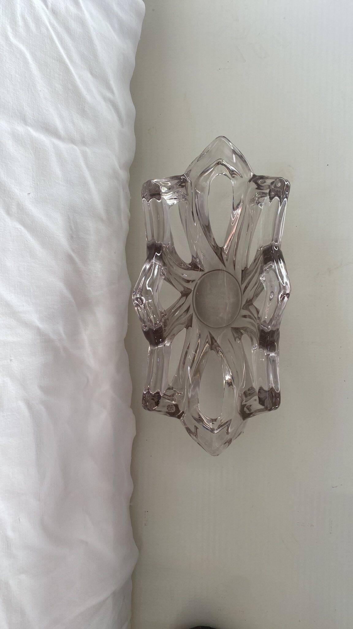 Openwork crystal fruit bowl