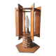Lampe moderniste en bois - création d’ébénisterie artisanale 70’s
