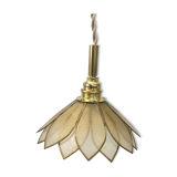 Lamp in mother-of-pearl and brass