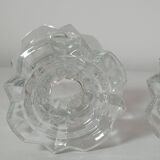 Set of 2 Reims glass candle holders