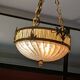 Suspension lamp Lucien Gau in bronze