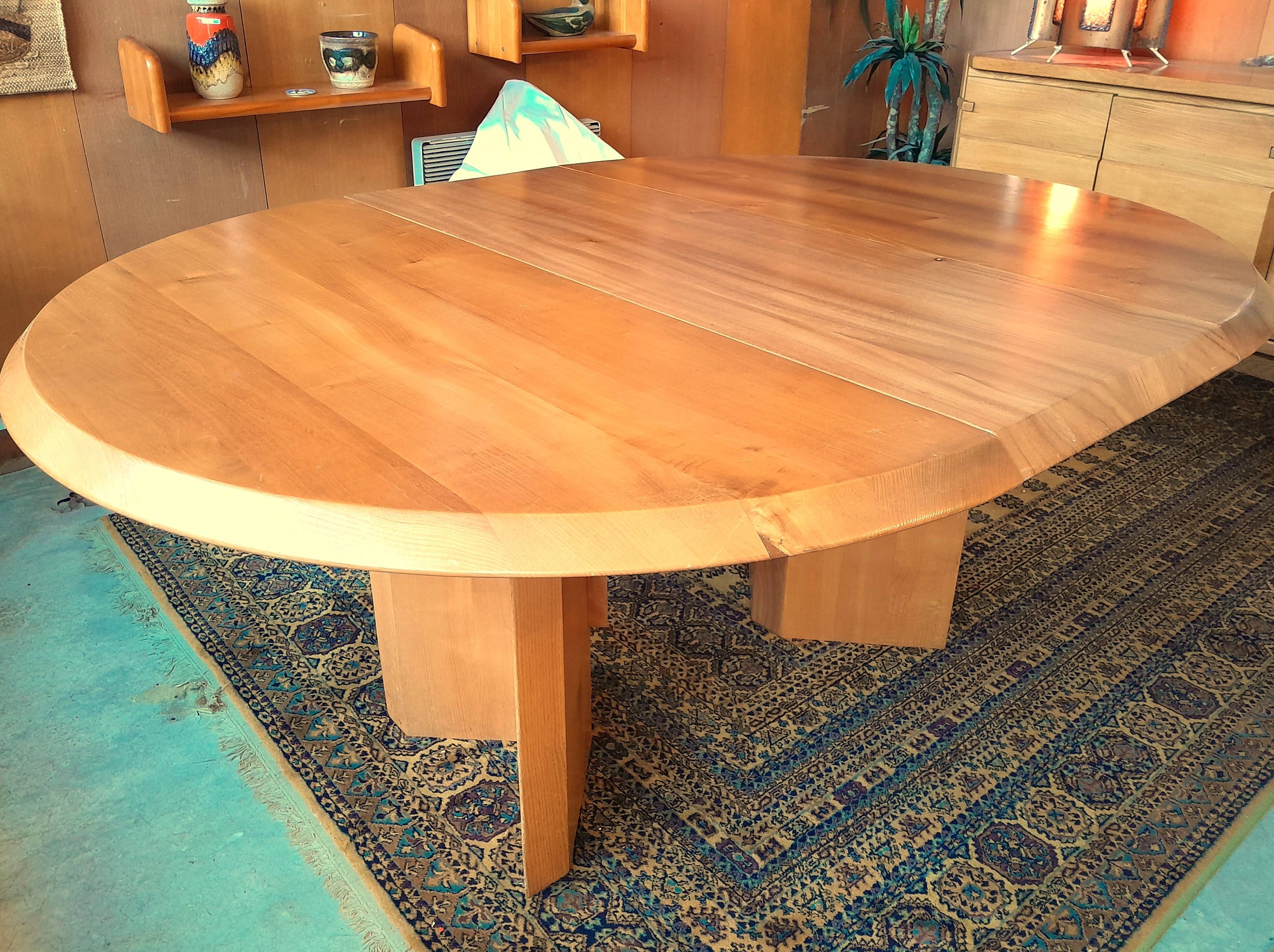 Table & chaises orme Gorgoni pour Roche & Bobois 1970s