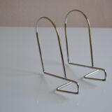 Pair of minimalist 80s bookends