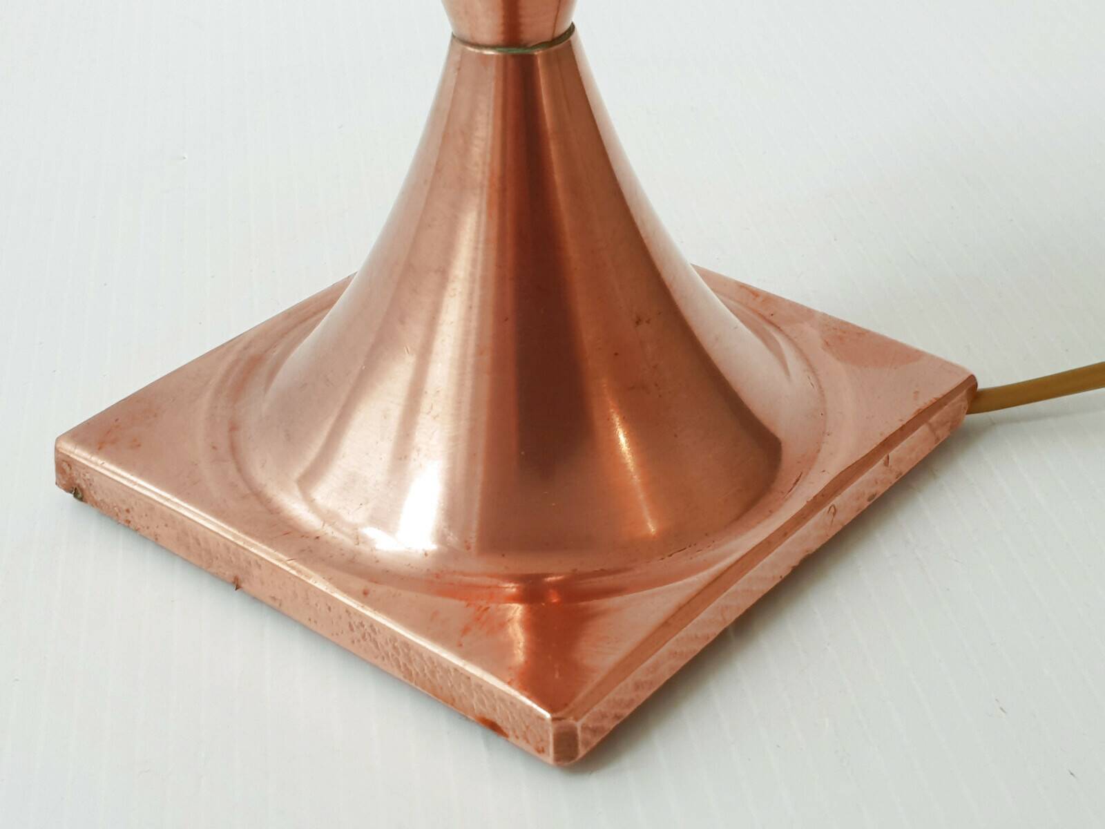 DIABOLO TABLE LAMP 1950 VINTAGE IN SOLID BRASS 50S 1950S 1950S YEARS