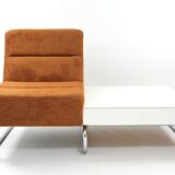 Banquette chauffeuse simple terracotta