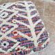 Handmade Berber Kilim pouf, floor cushion