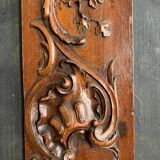 Small 19th century carved wooden wall panel