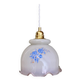 Vintage opaline lampshade pendant