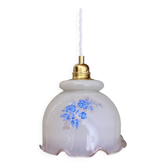 Vintage opaline lampshade pendant