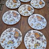 Set of 8 English Dessert Plates Mason's Chantilly Pattern