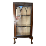English mahogany display cabinet
