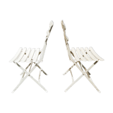 Paire de chaises de jardin anciennes
