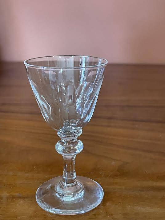 Stemmed liqueur glasses