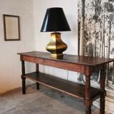 Draper table, oak wood console