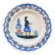 Assiette ancienne signée HR Quimper
