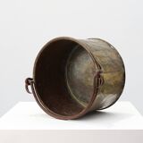 Antique French Provincial Copper Kettle, 19th Century