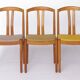 6 chaises Carl Ekström sur 12 – Chaise de salle à manger en teck, style suédois moderne du milieu du XXe siècle