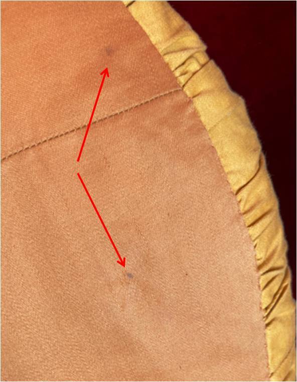 Large round Art Deco embroidered cushion