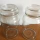 Lot of 4 vintage glass jars